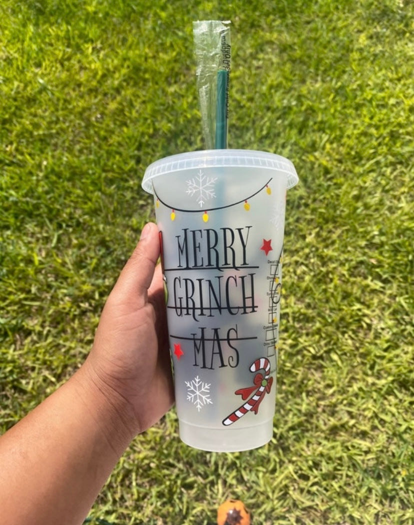 Buy Custom Tumbler With Lid and Straw the Grinch Christmas Green