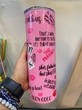 Mean girls tumbler